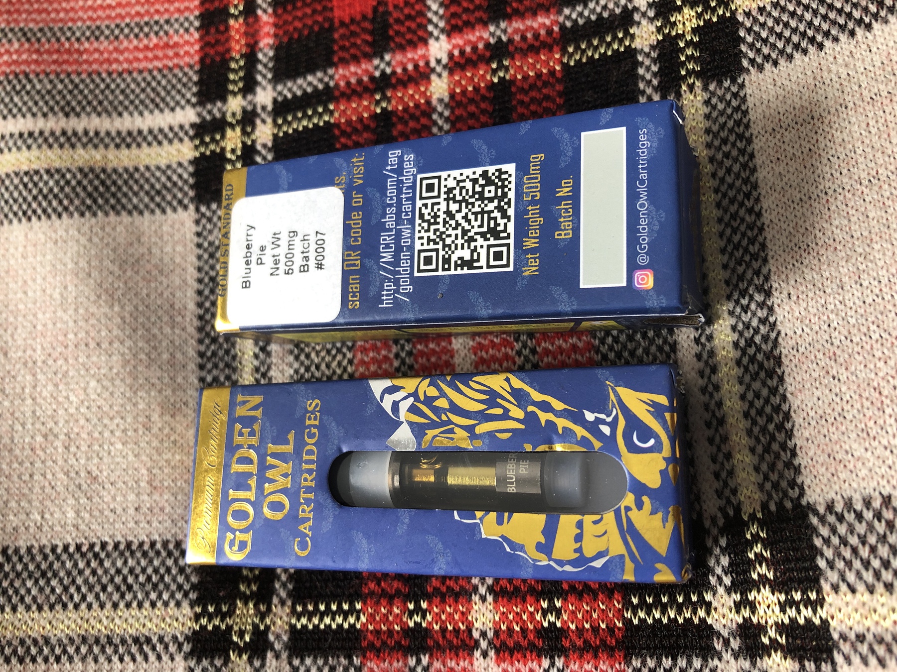 BlueBerry Pie 0.5 Cartridge (Golden Owl) Product image