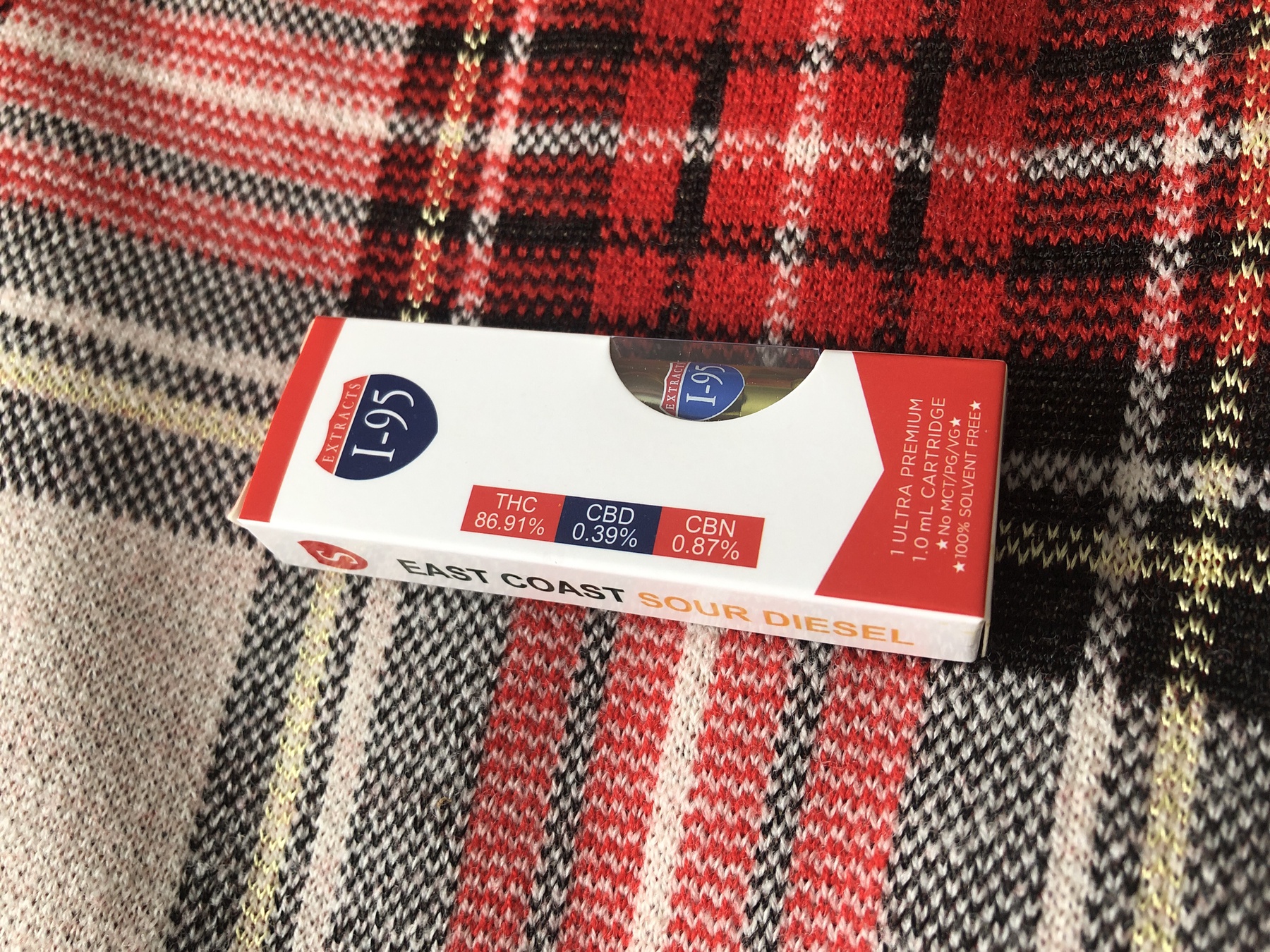 East Coast Sour Diesel 1.0 Cartridge (I-95 Brand) Product image