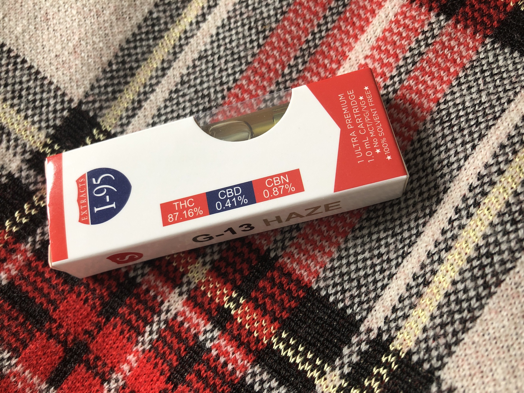 G-13 Haze 1.0 Cartridge (I-95 Brand) Product image