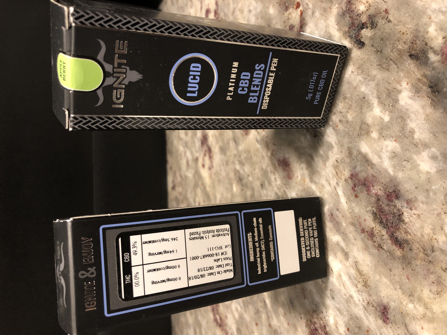 Ignite Premium CBD Disposable Pen - Apple Berry Product image
