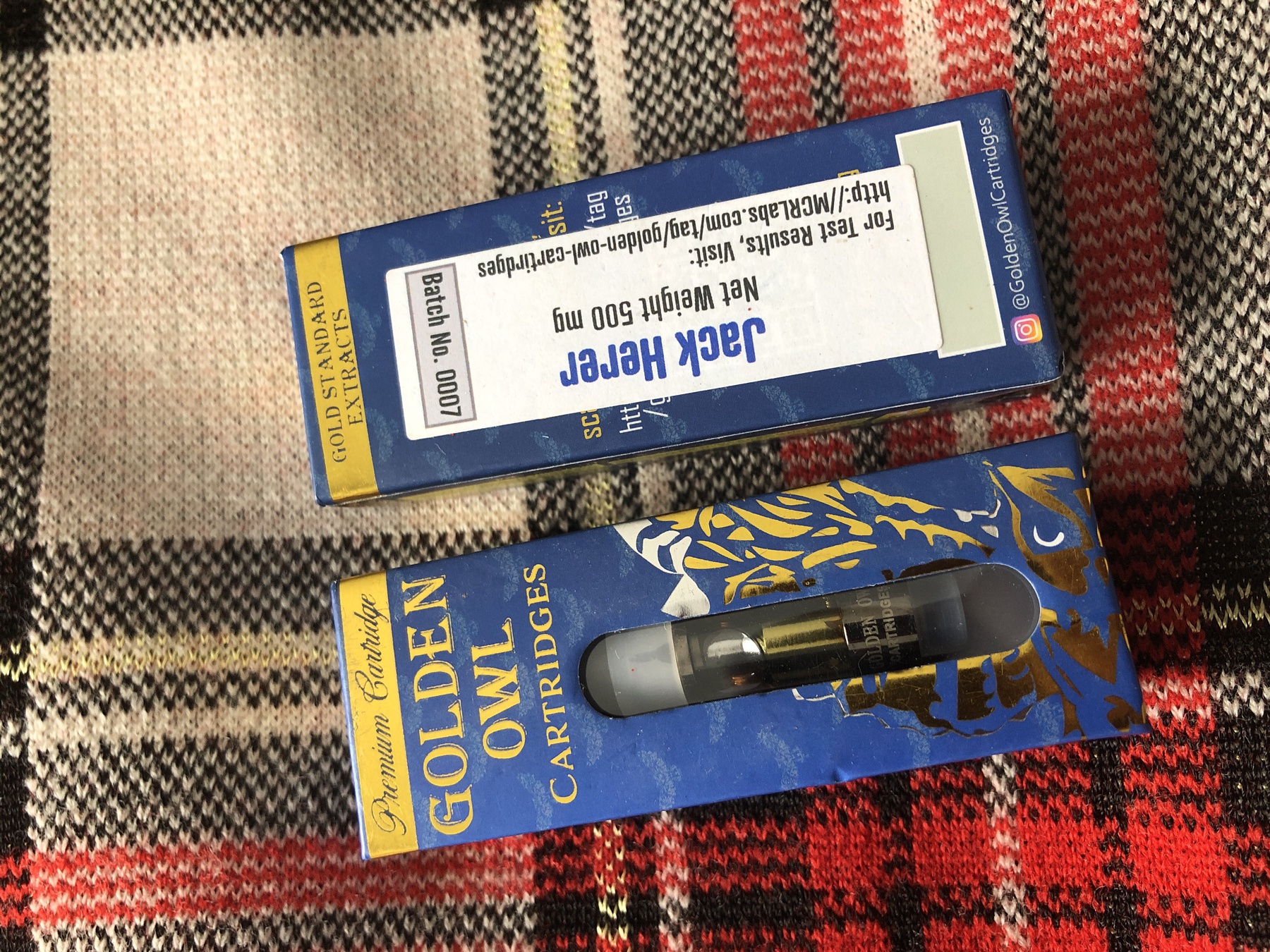 Jack Herer 0.5 Cartridge (Golden Owl) Product image