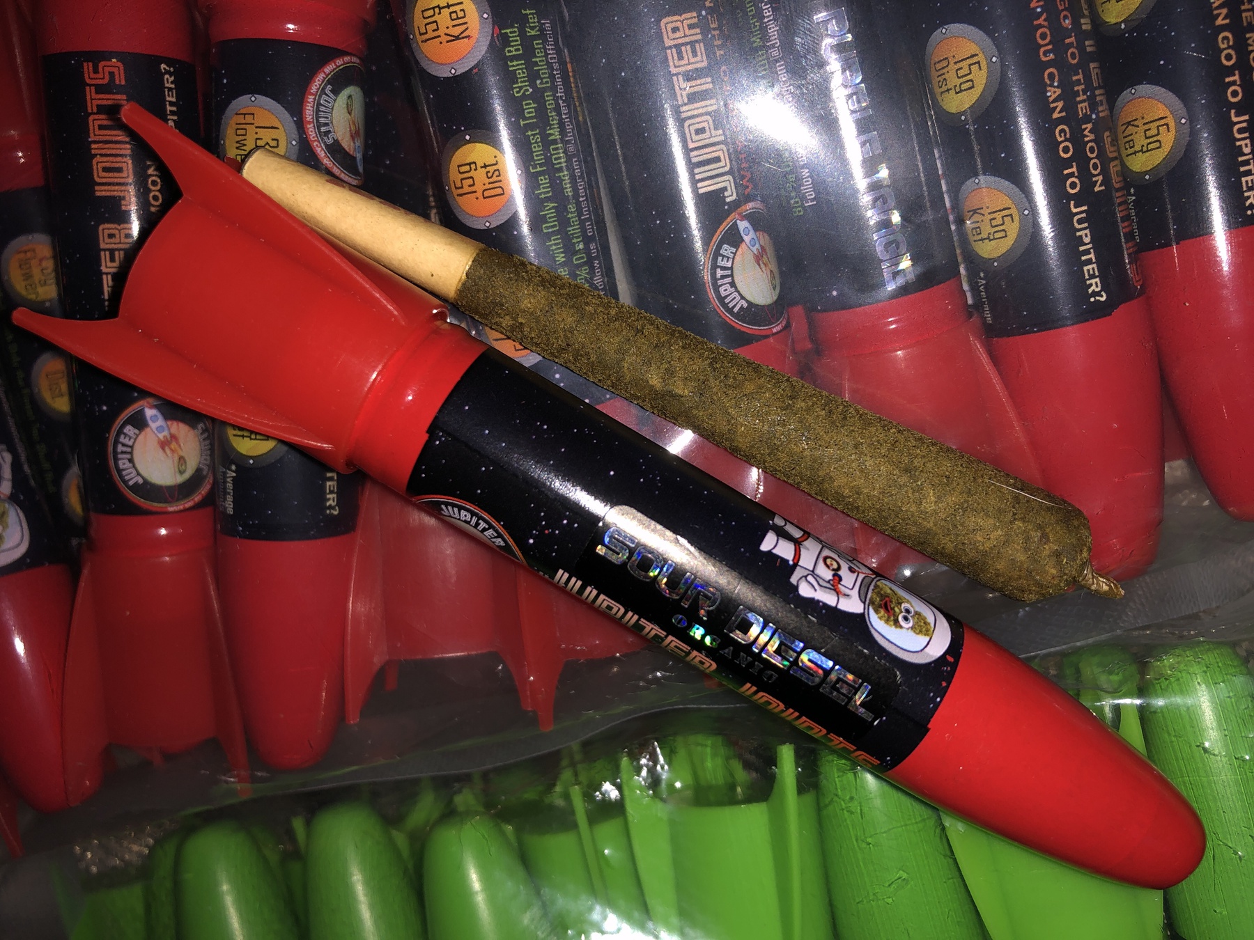 Jupiter Joint Sour Diesel Sativa Rocket Distillate/Kief Pre-Rolled Joint Product image
