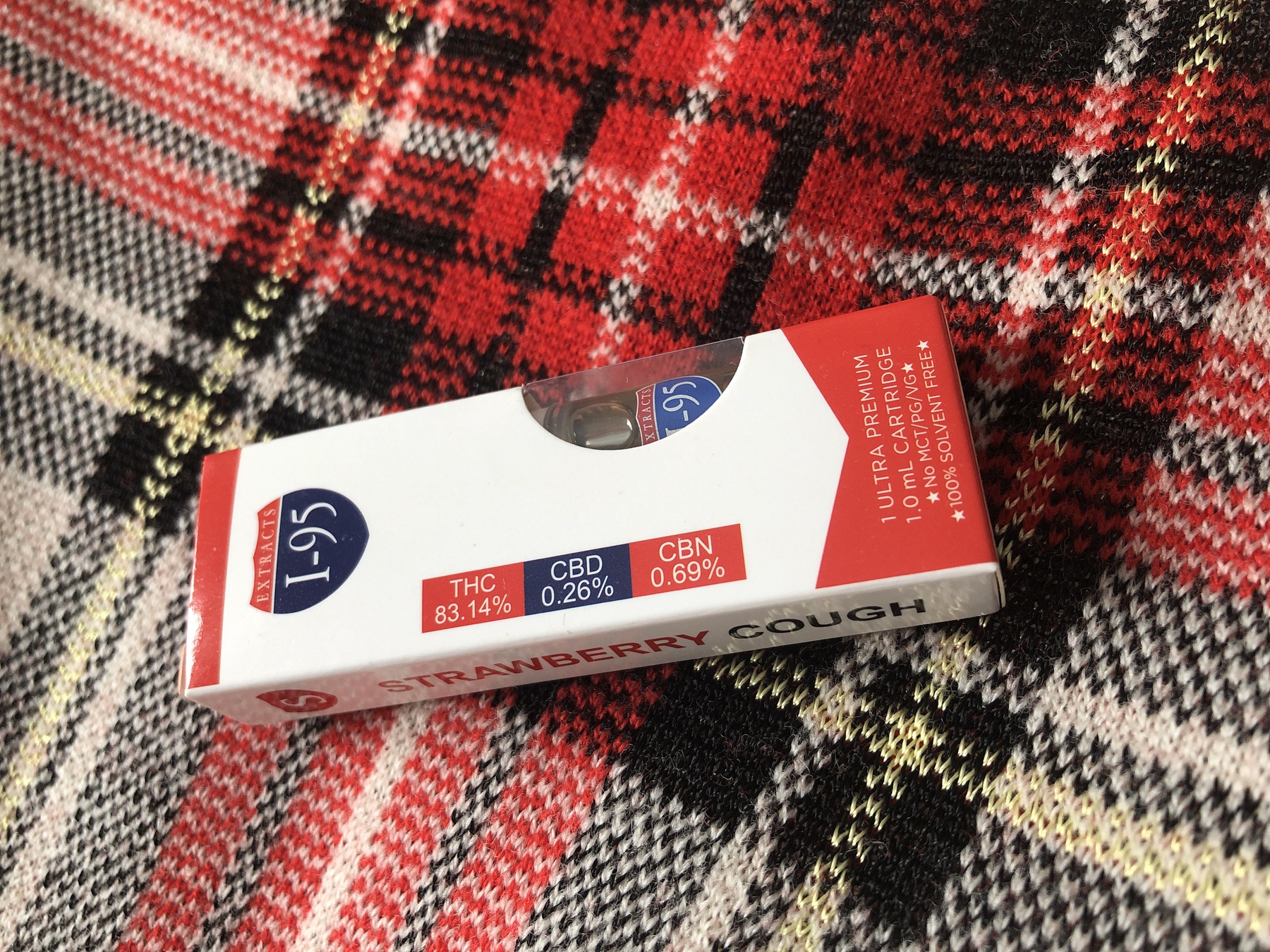Strawberry Cough 1.0 Cartridge (I-95 Brand) Product image