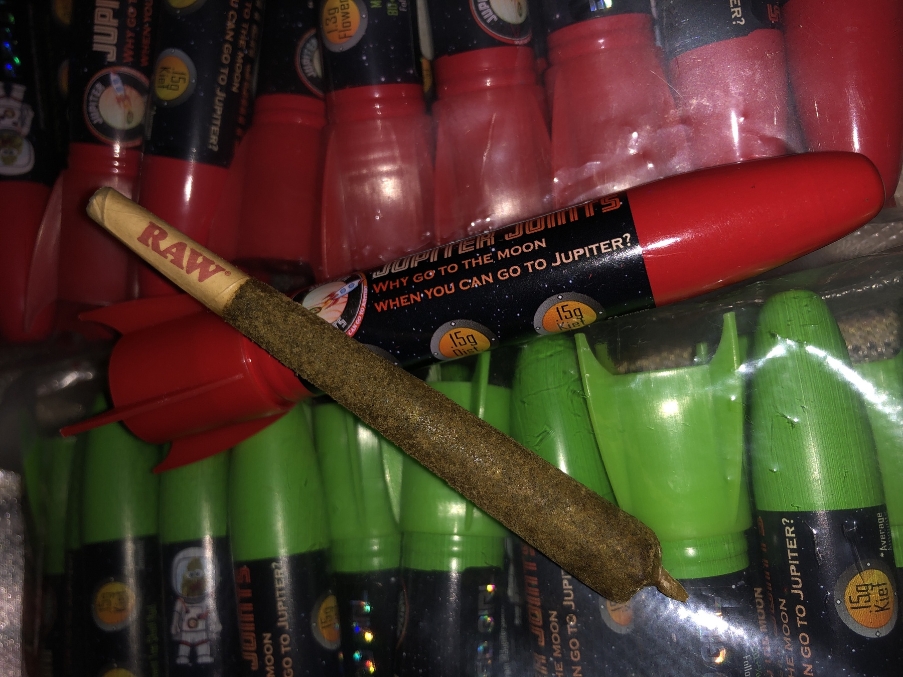 Jupiter Joint Purple Triangle Hybrid Rocket Distillate/Kief Pre-Rolled Joint Product image