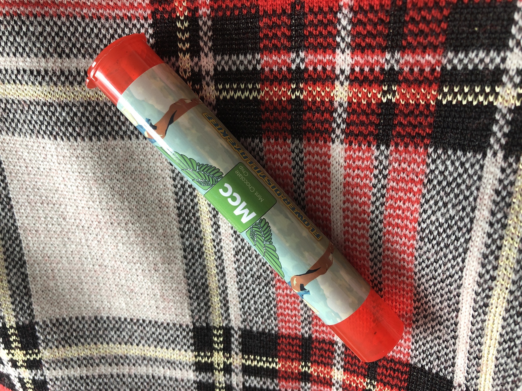 Private JET Mint Chocolate Chip Hybrid Distillate/Kief wrapped Pre-Rolled Joint Product image