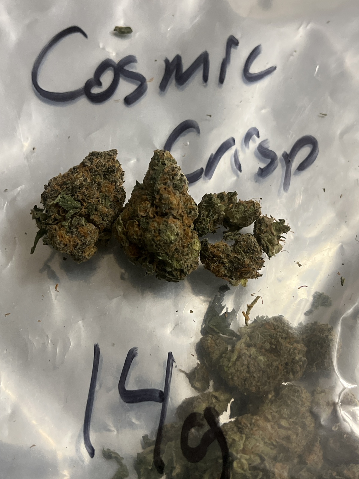 Cosmic Crisp harvested flower, as labeled by the cited photo source