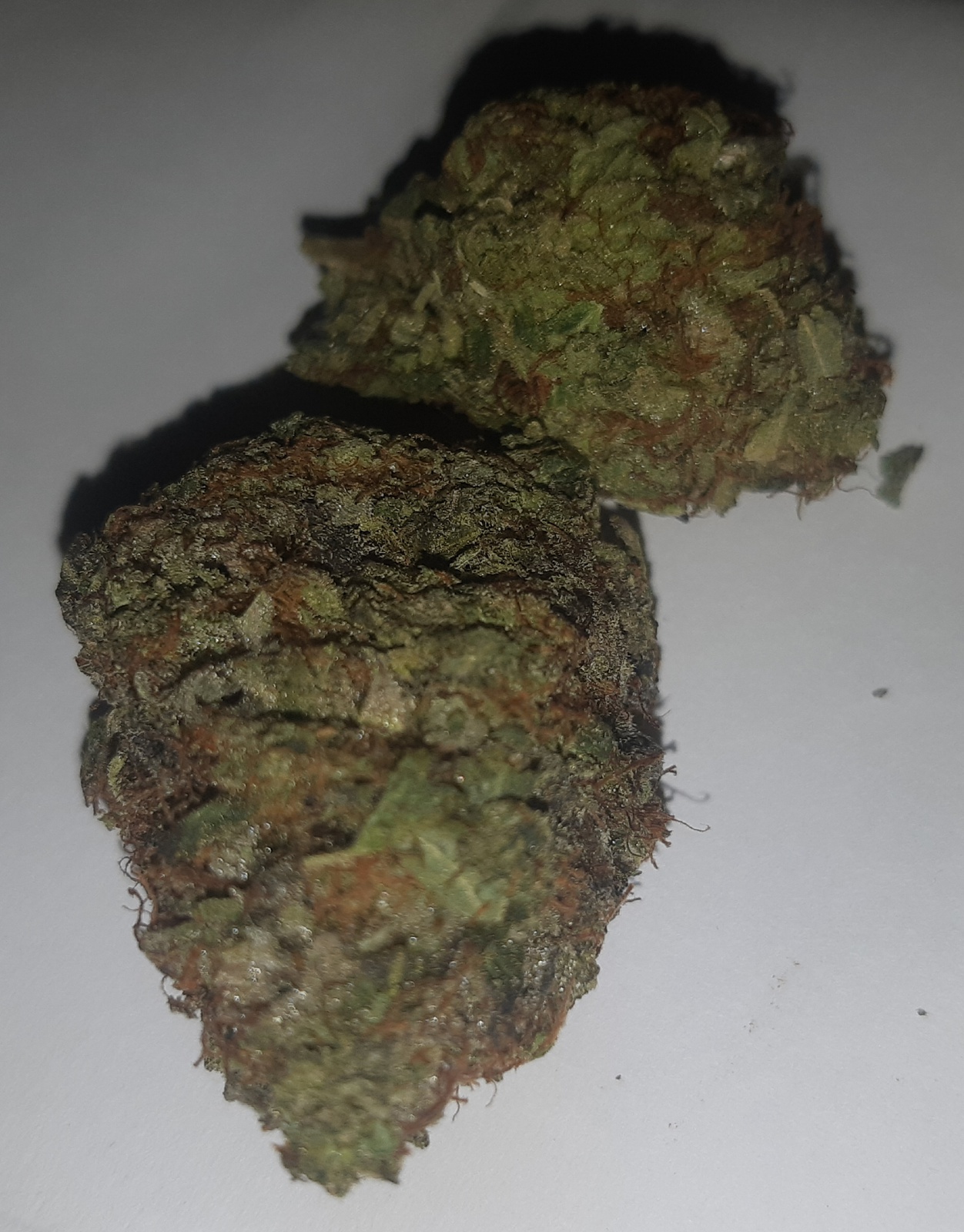 Purple Mayhem harvested flower, as labeled by the cited photo source